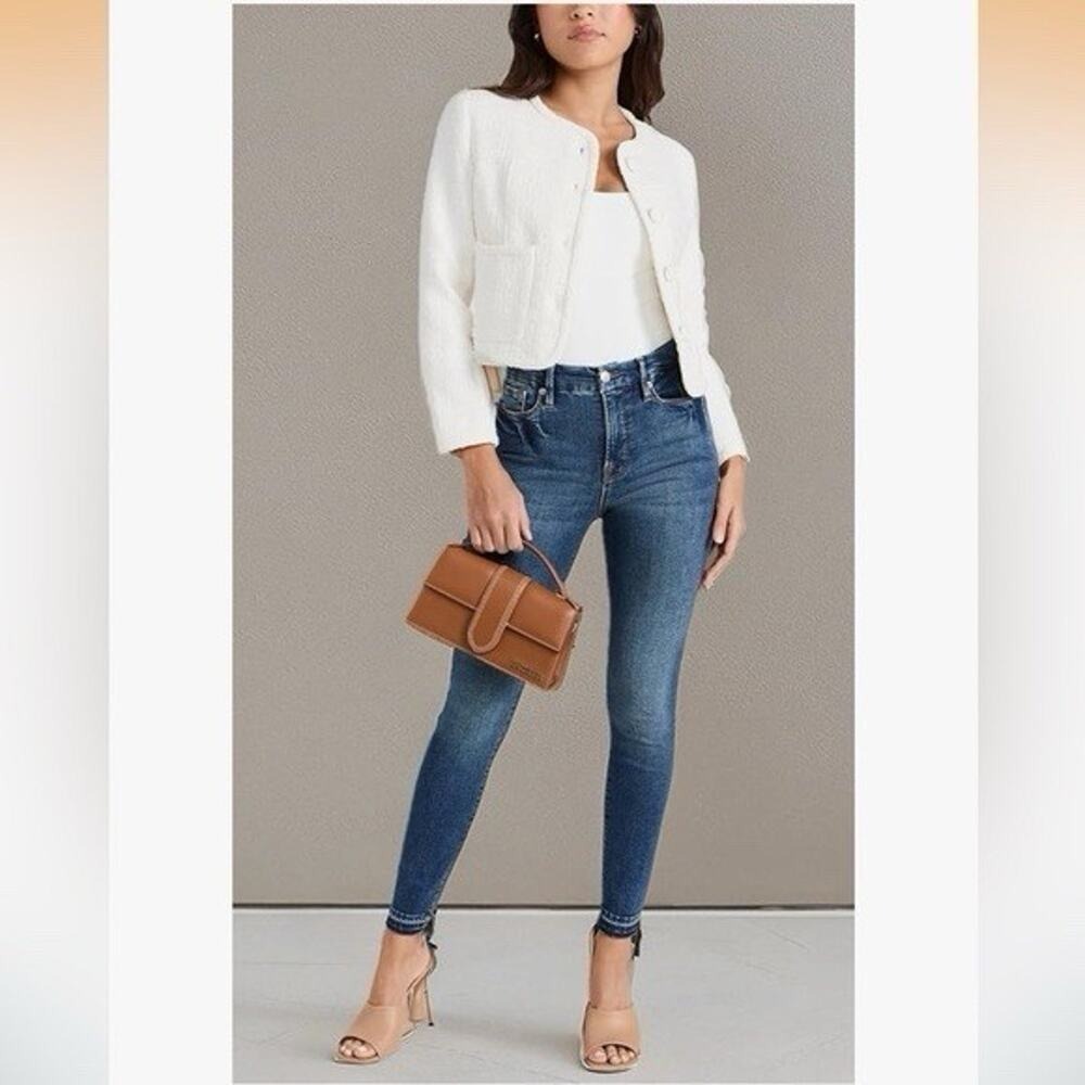 Good American 14 32 Good Legs Skinny Jeans In Indigo Blue High Rise Stretch